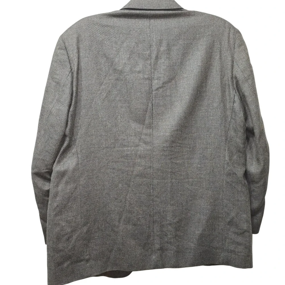 Vito Rufolo Soft Blazer Lanificio di Pray Wool Silk Grey Brown Sport Coat 48R